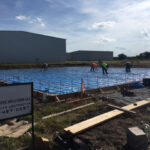 Prepping for slab at South Grand Lake Regional Airport