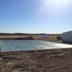 100'x75' slab ready to pour at South Grand Lake Regional Airport!